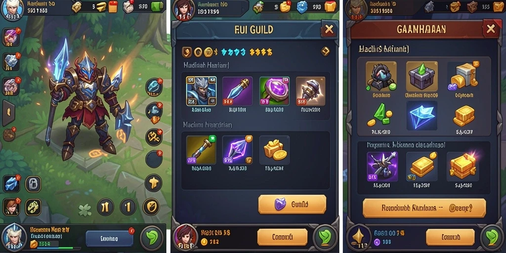 Screenshot menunjukkan kustomisasi karakter.